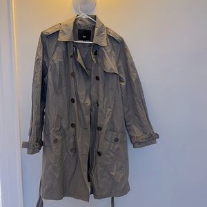 Grey Mossimo Supply Co Belted Trench